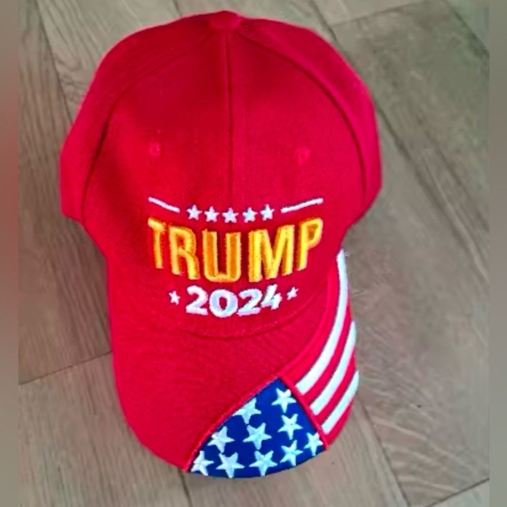 President Donald Trump 2024 Takeโ America Back MAGA Red Embroidered Baseball Cap